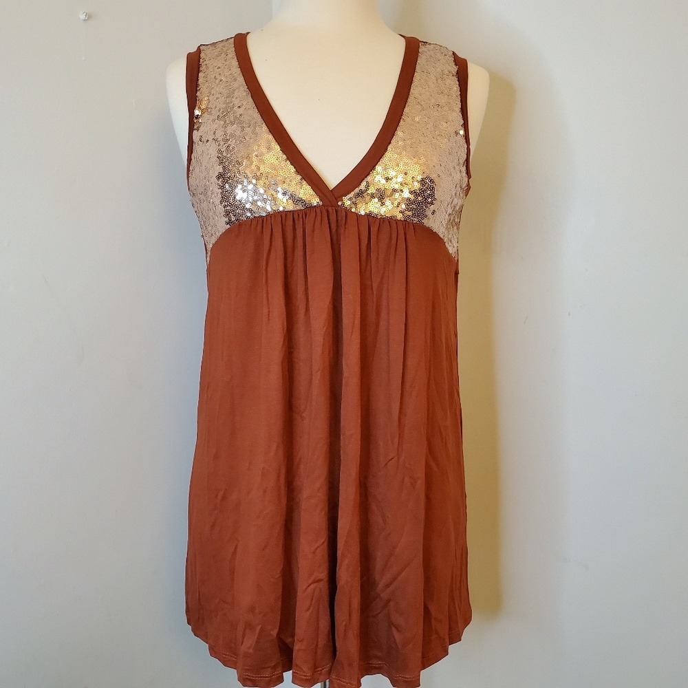Tank with Sequin Detail